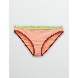 Aerie Color Block Wide Strap Plunge Bikini Top & Matching Bikini Bottoms Size M/